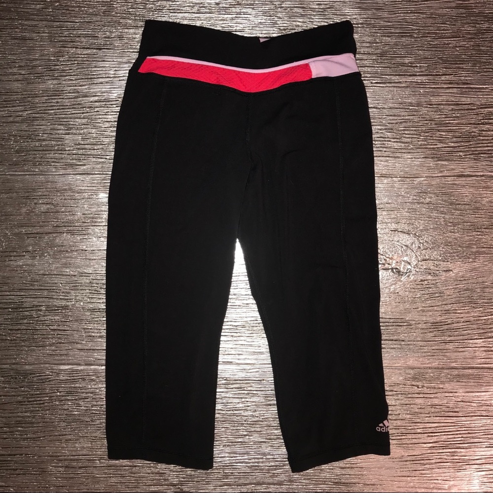 Adidas Workout Pants Capri Knee length, Black‎ S